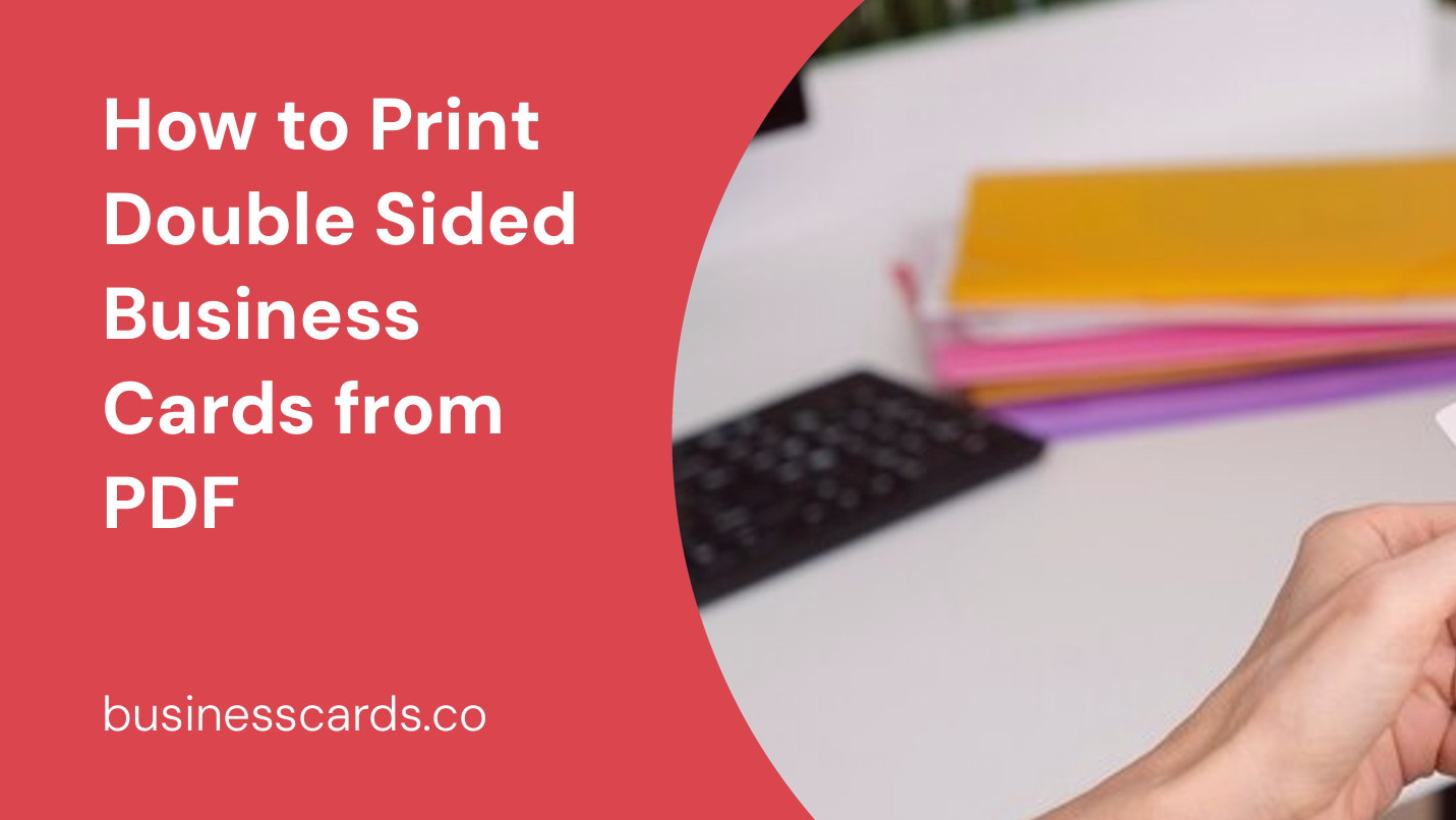 how to print double sided business cards from pdf