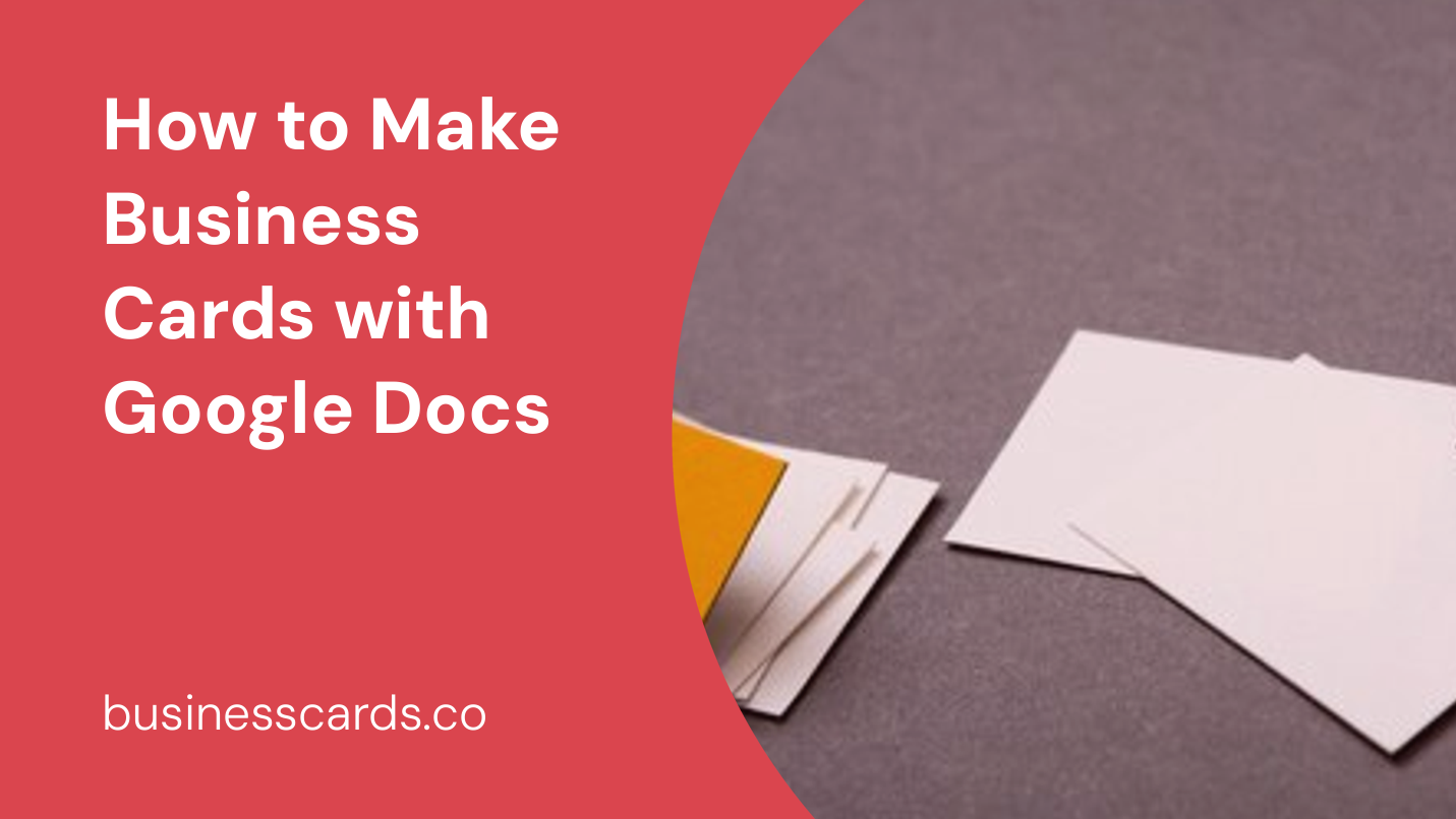 how to make business cards with google docs