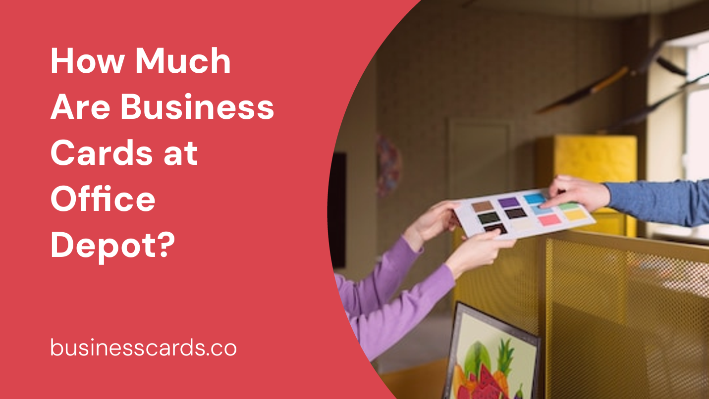 how much are business cards at office depot 