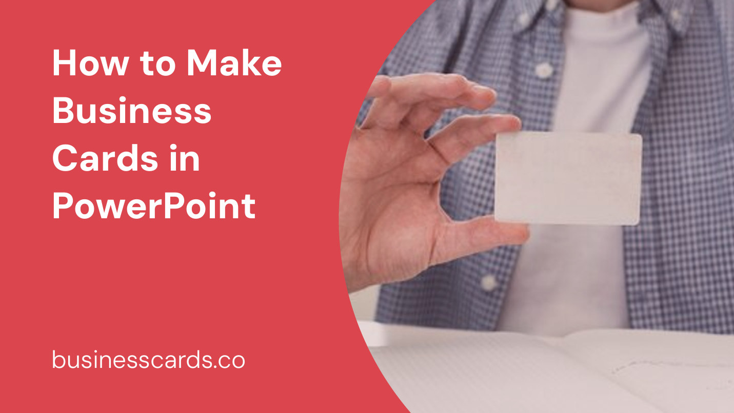 how to make business cards in powerpoint