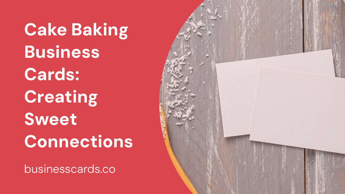 cake baking business cards creating sweet connections