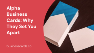 alpha business cards why they set you apart
