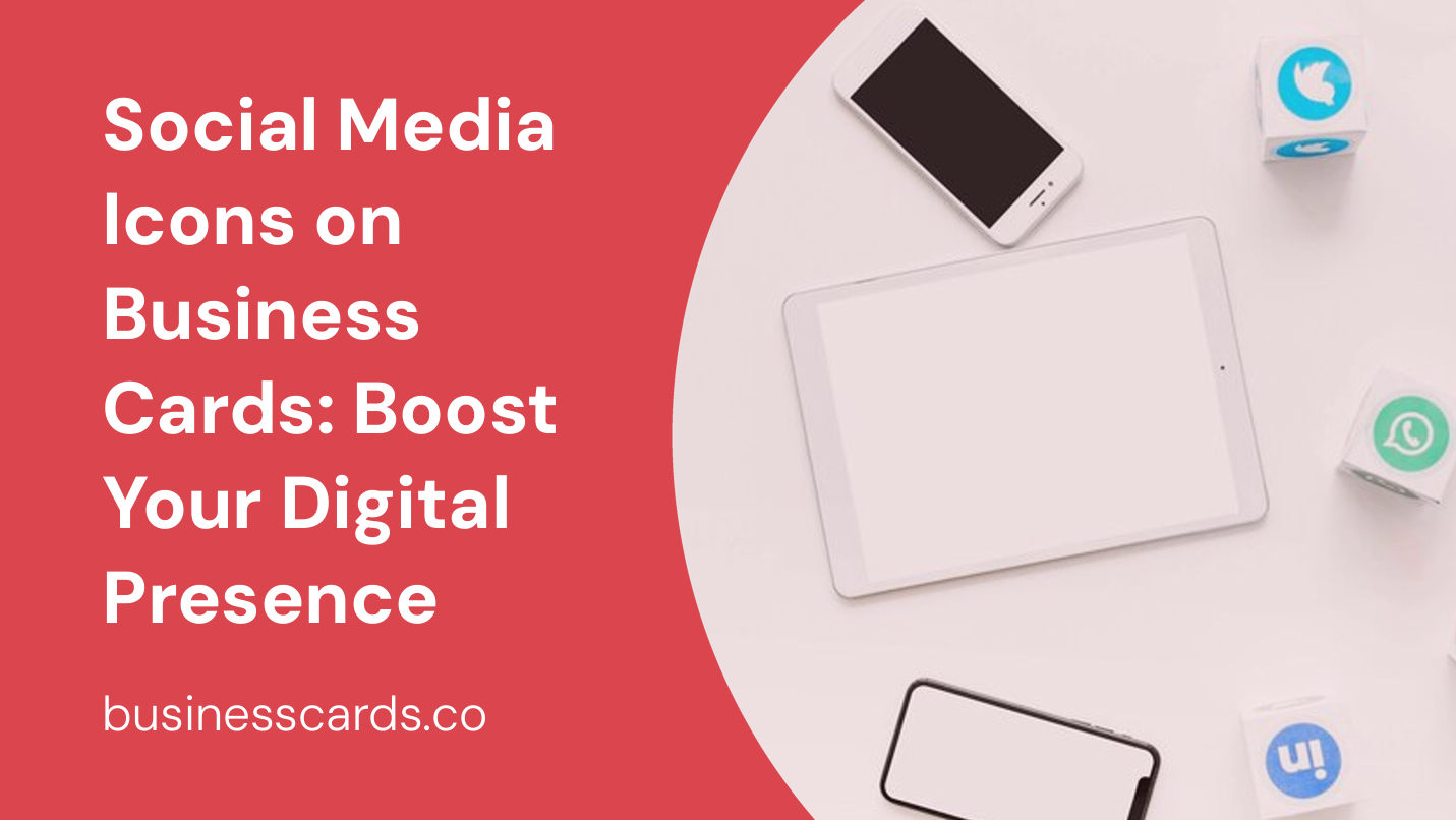social media icons on business cards boost your digital presence