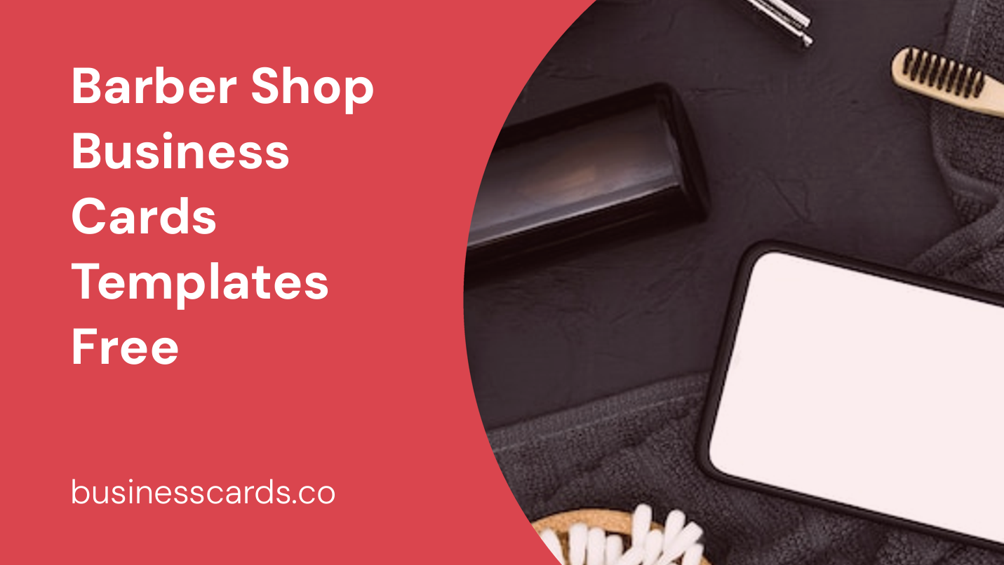 barber shop business cards templates free