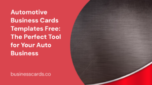 automotive business cards templates free the perfect tool for your auto business