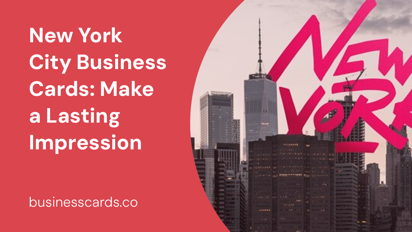 new york city business cards make a lasting impression