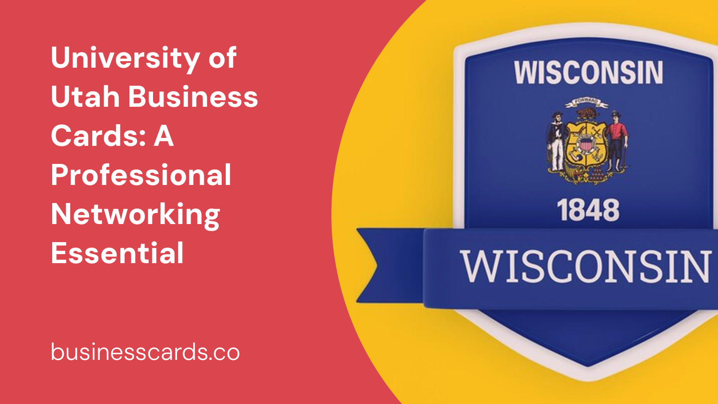 university of utah business cards a professional networking essential