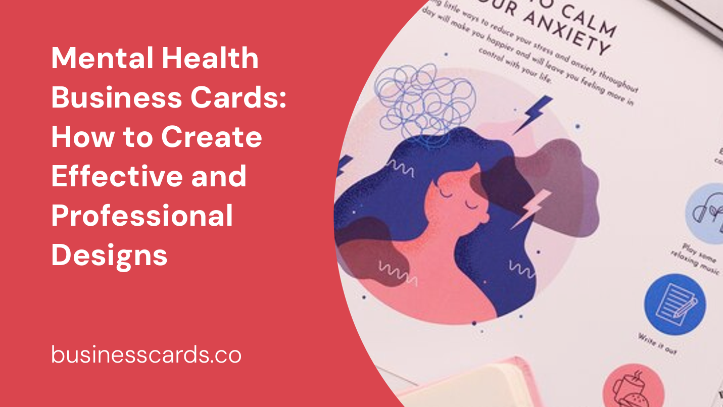 mental health business cards how to create effective and professional designs