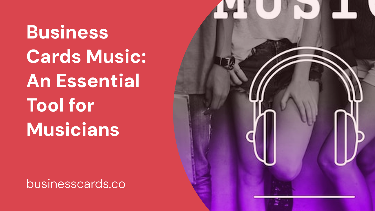 business cards music an essential tool for musicians