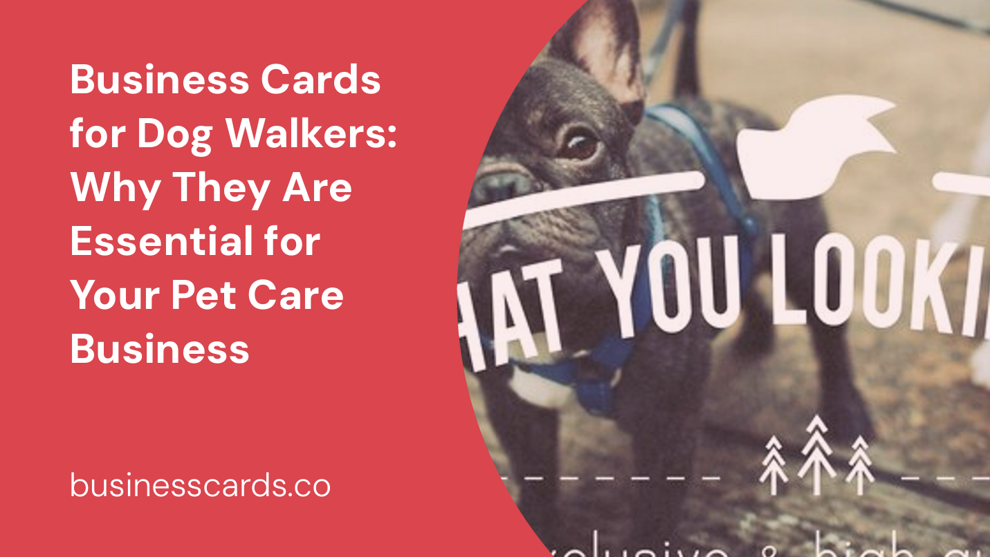 business cards for dog walkers why they are essential for your pet care business