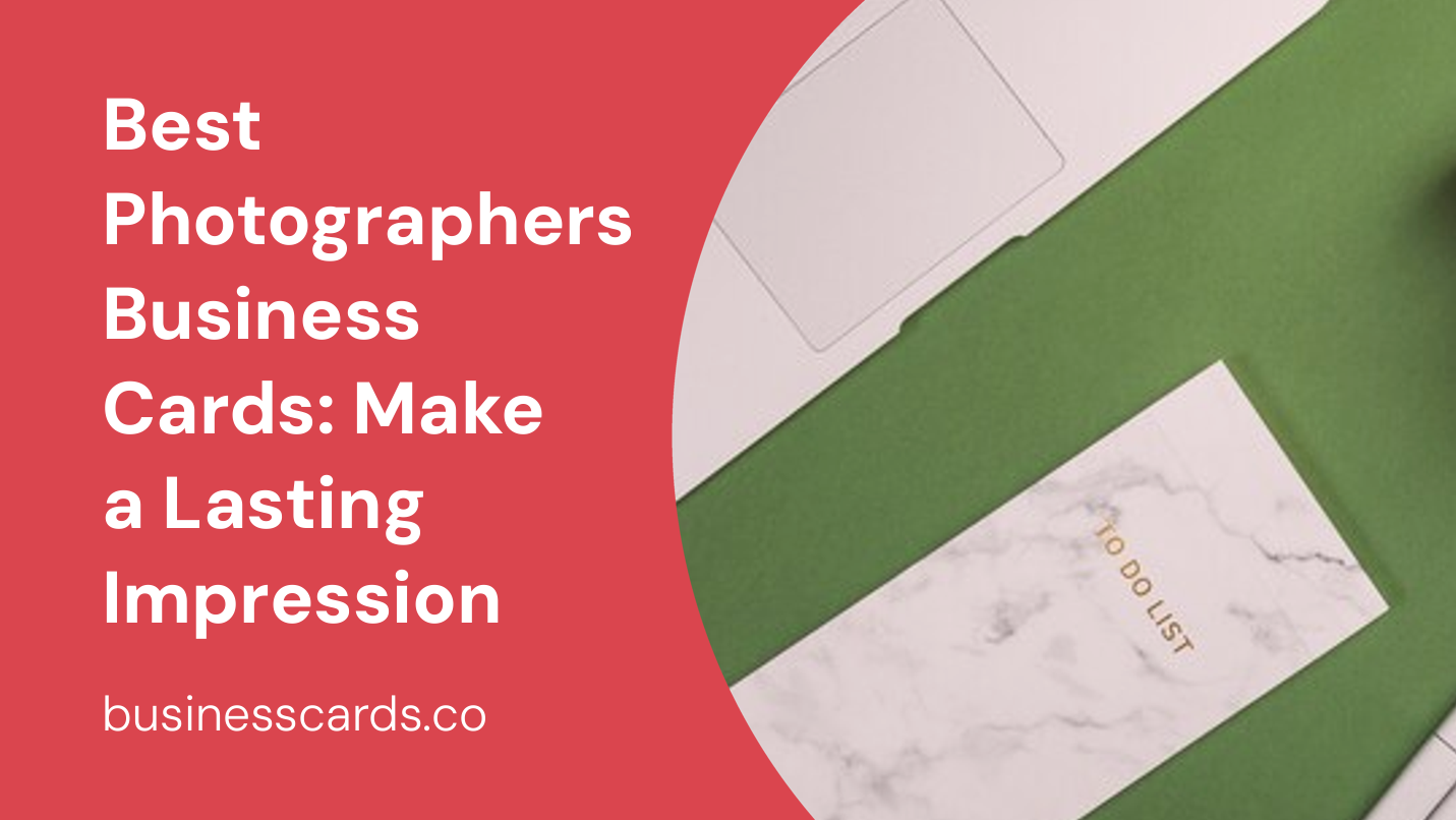 best photographers business cards make a lasting impression
