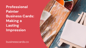 professional painter business cards making a lasting impression