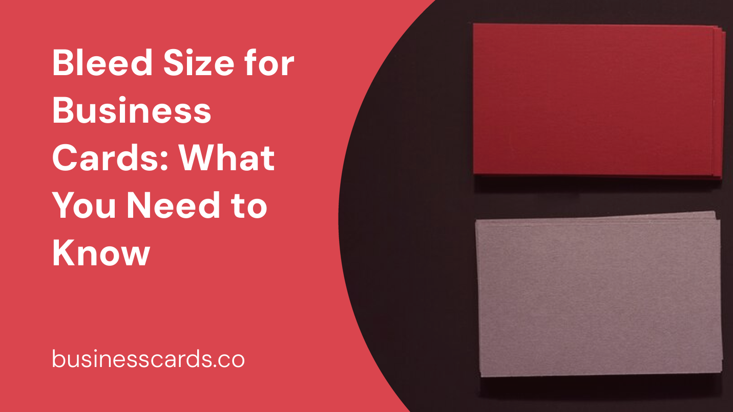 bleed size for business cards what you need to know