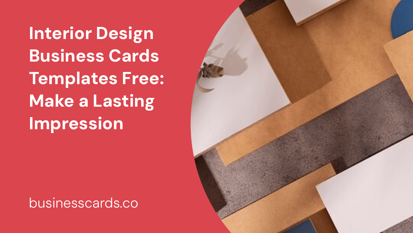 interior design business cards templates free make a lasting impression