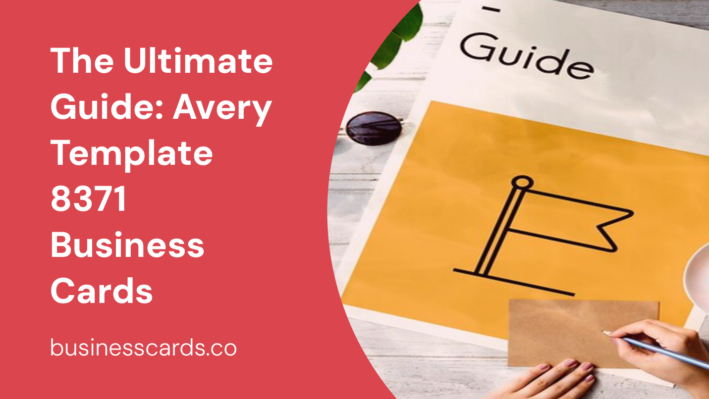 the ultimate guide avery template 8371 business cards