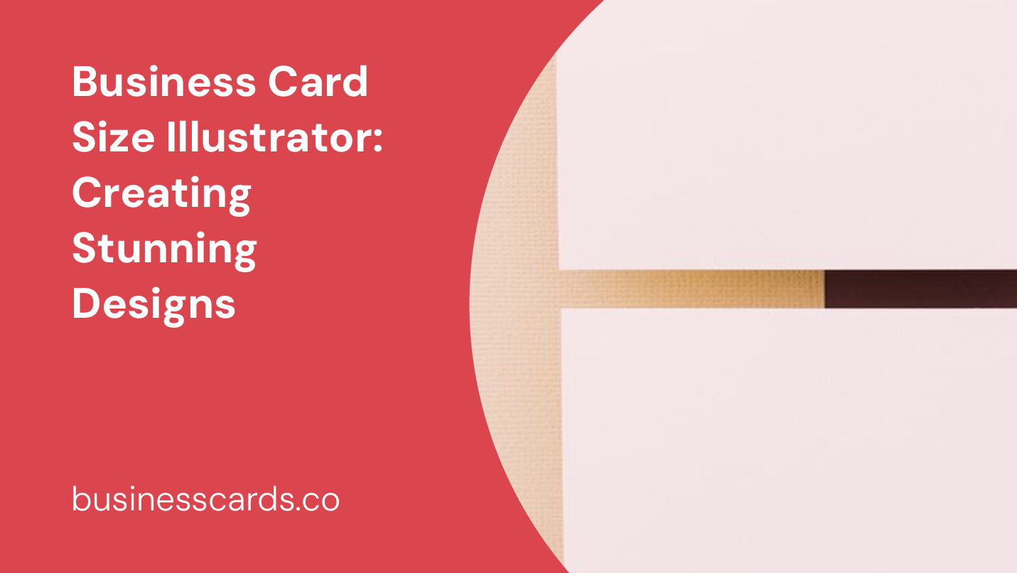 business card size illustrator creating stunning designs