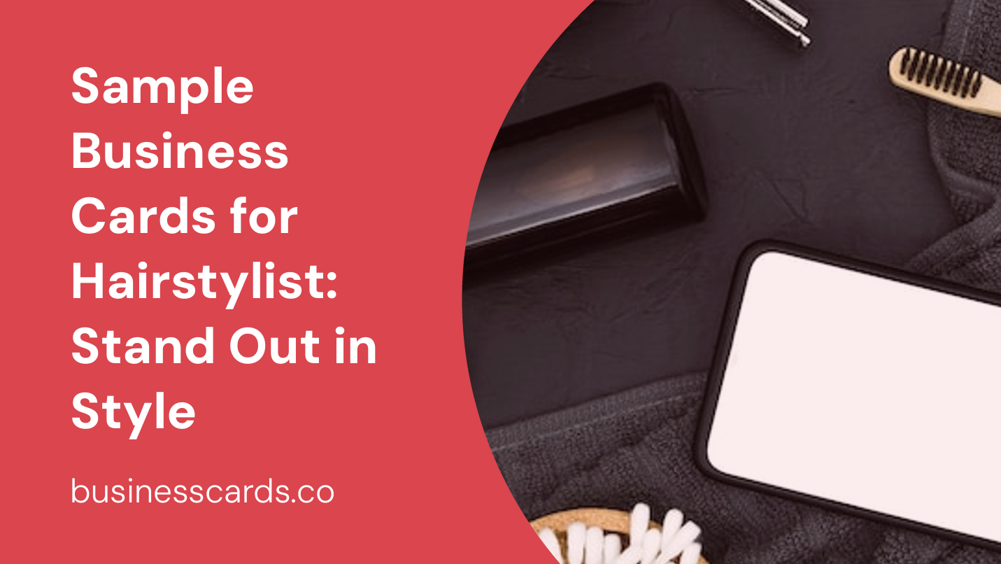 sample business cards for hairstylist stand out in style