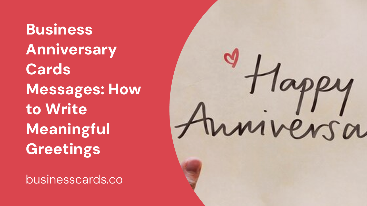 business anniversary cards messages how to write meaningful greetings