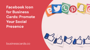 facebook icon for business cards promote your social presence