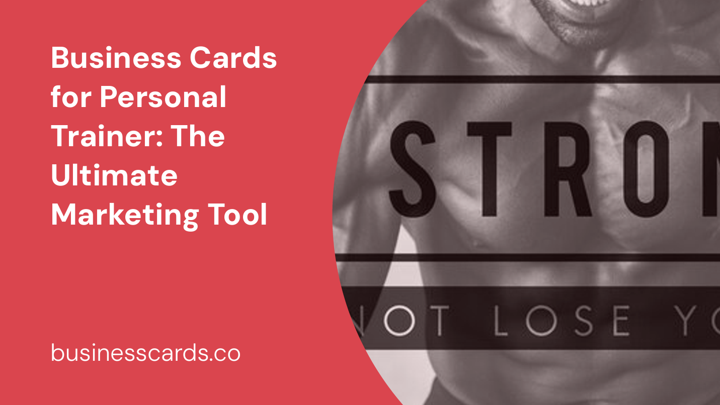 business cards for personal trainer the ultimate marketing tool