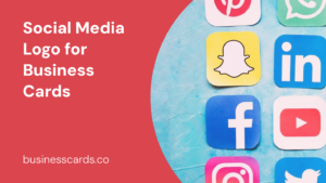 social media logo for business cards