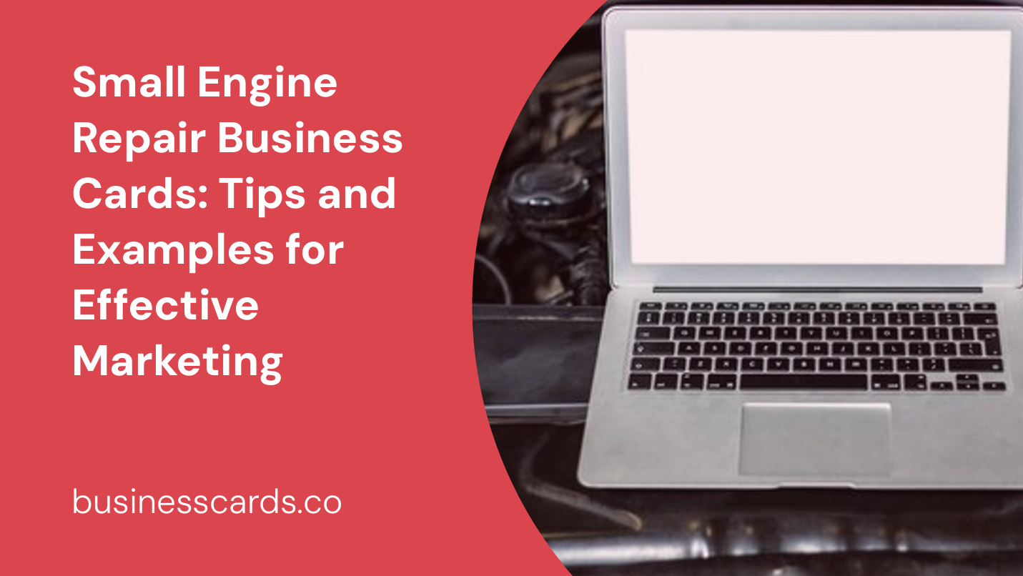 small engine repair business cards tips and examples for effective marketing