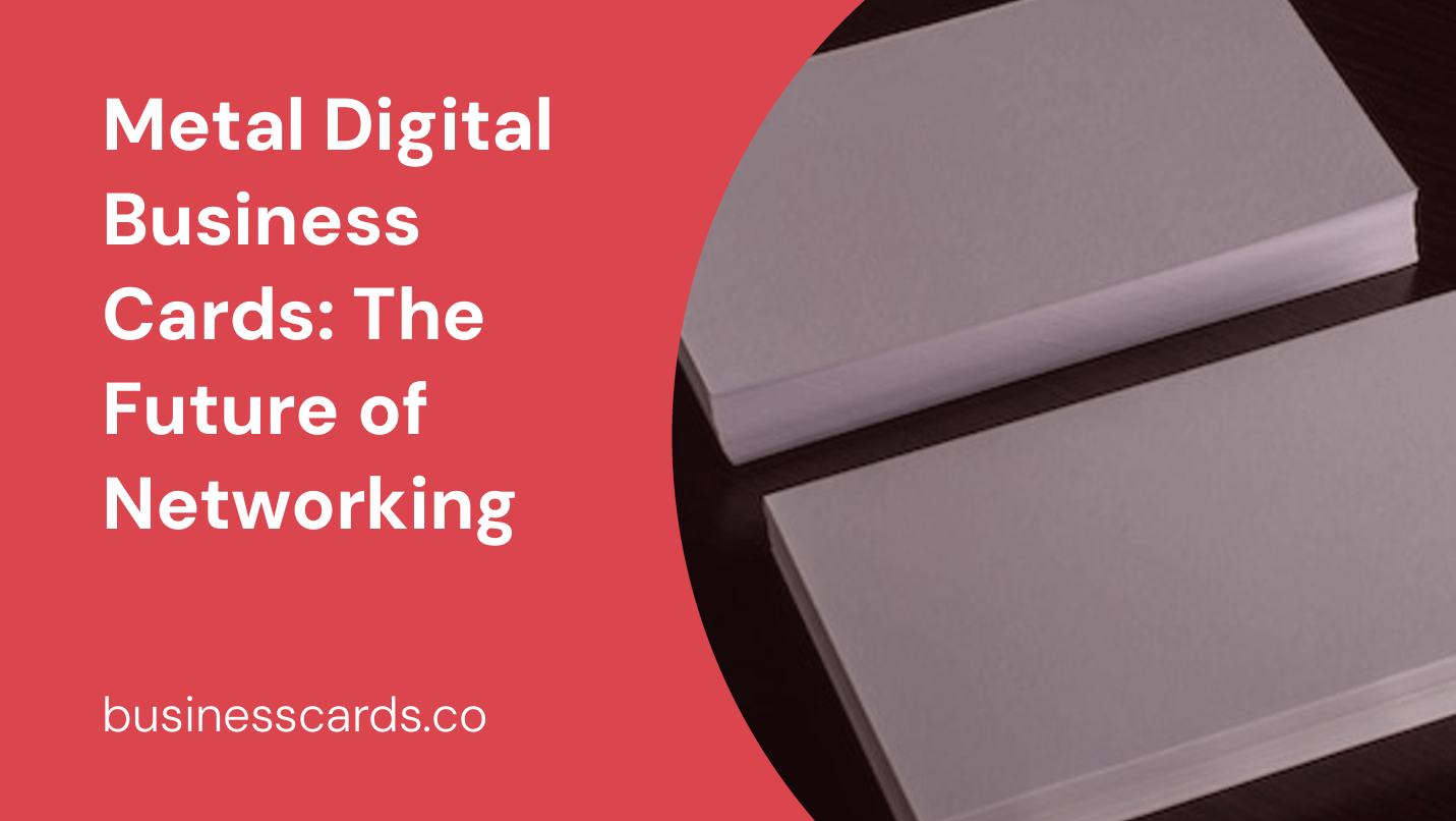 metal digital business cards the future of networking