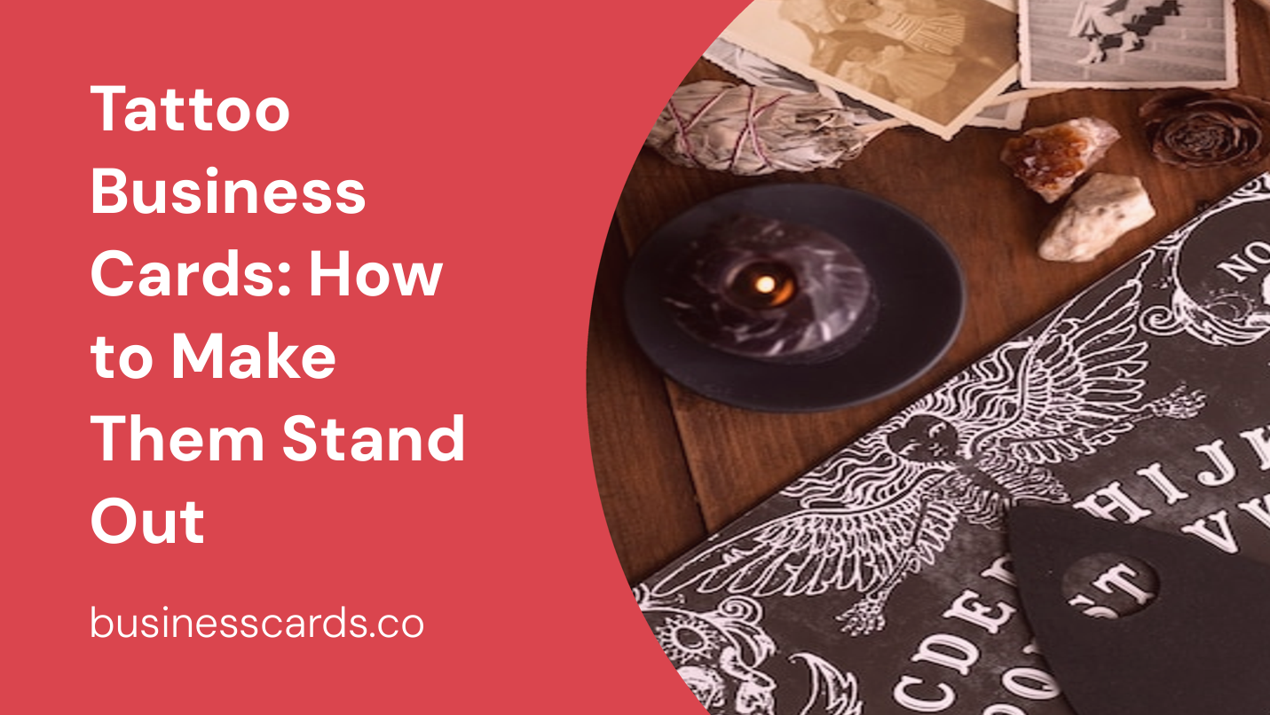 tattoo business cards how to make them stand out