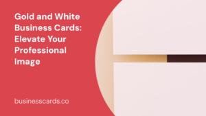 gold and white business cards elevate your professional image