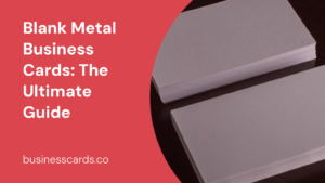 blank metal business cards the ultimate guide