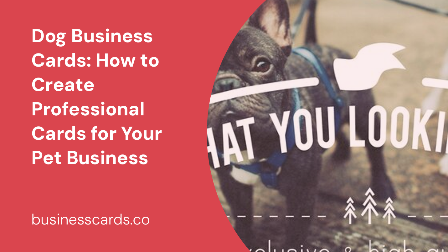 dog business cards how to create professional cards for your pet business