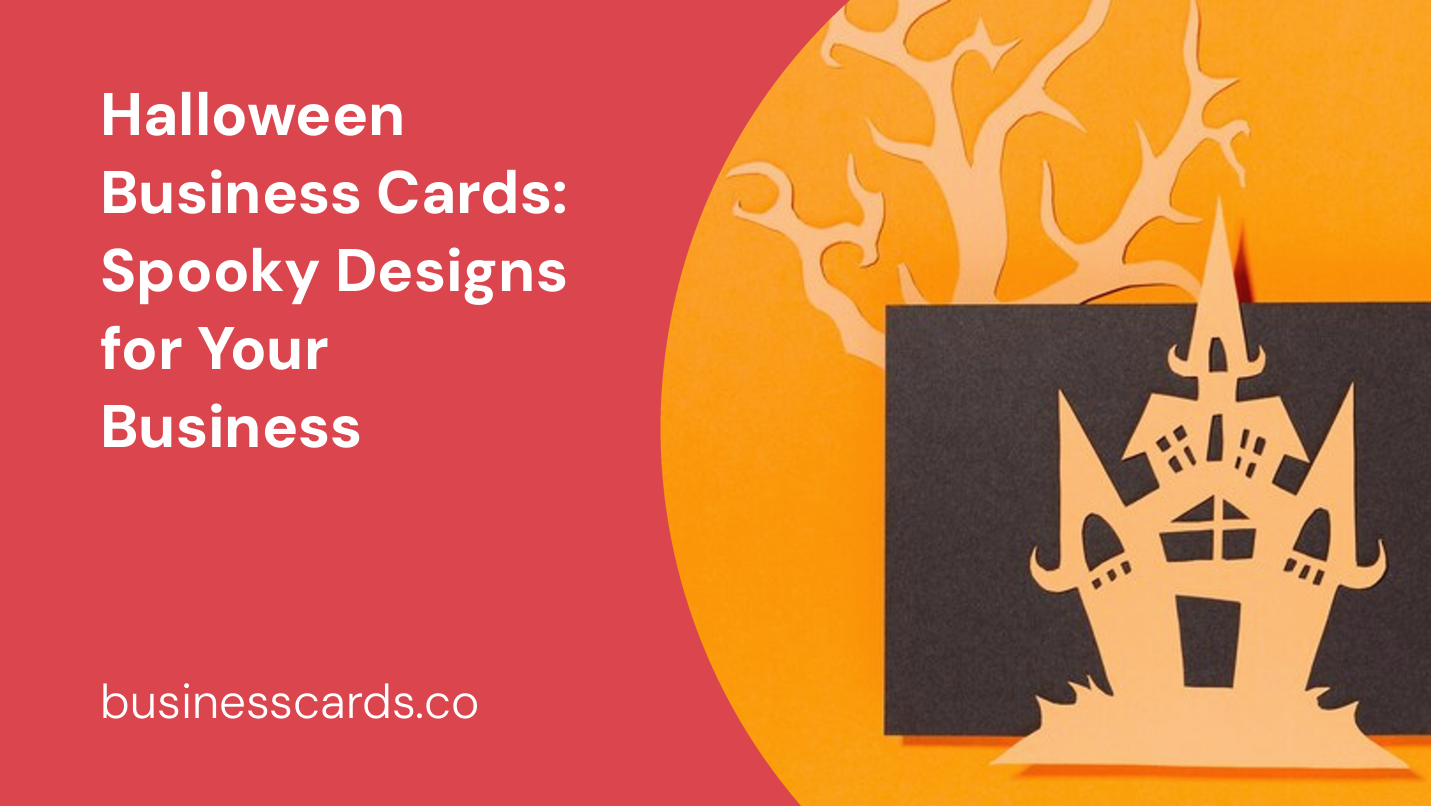 halloween business cards spooky designs for your business