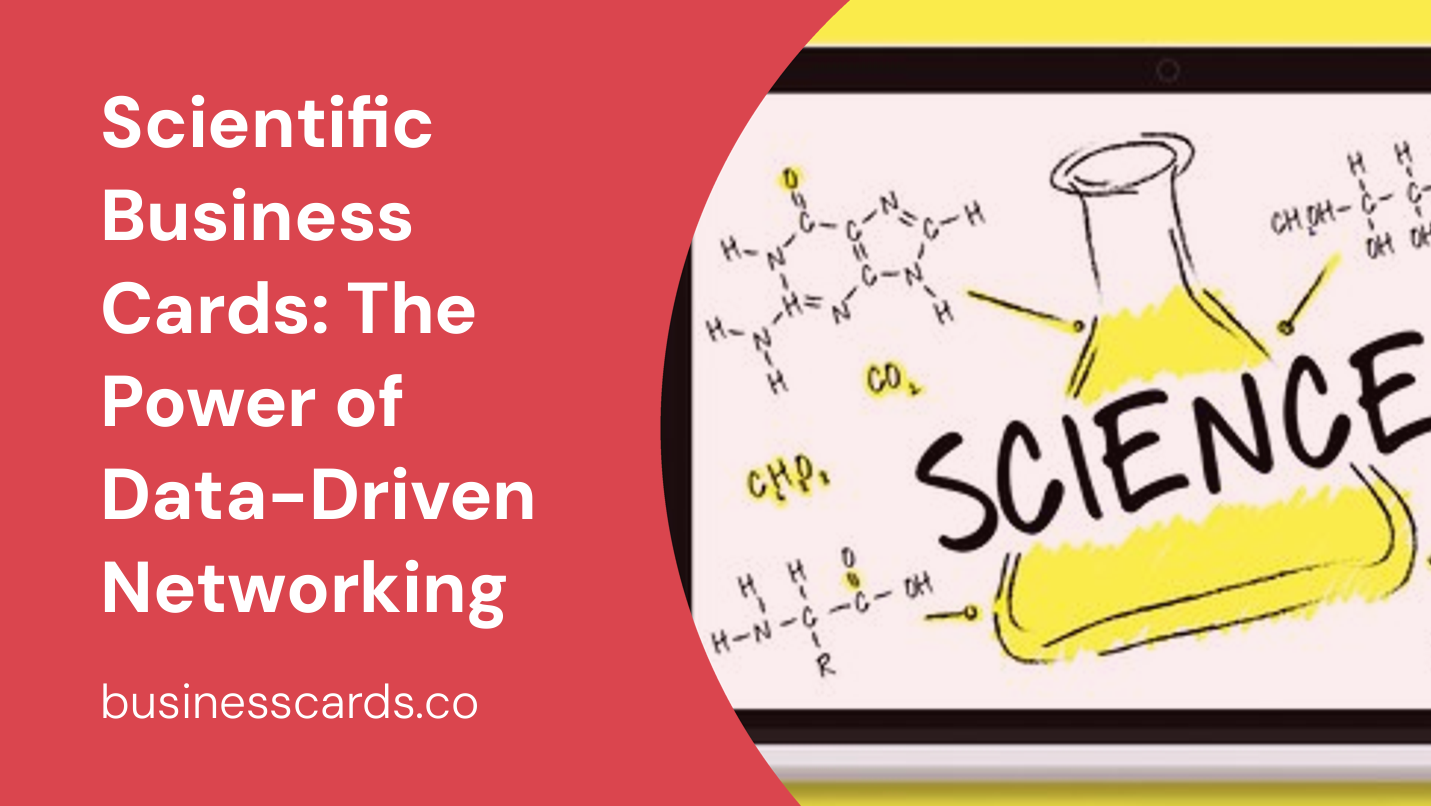 scientific business cards the power of data-driven networking