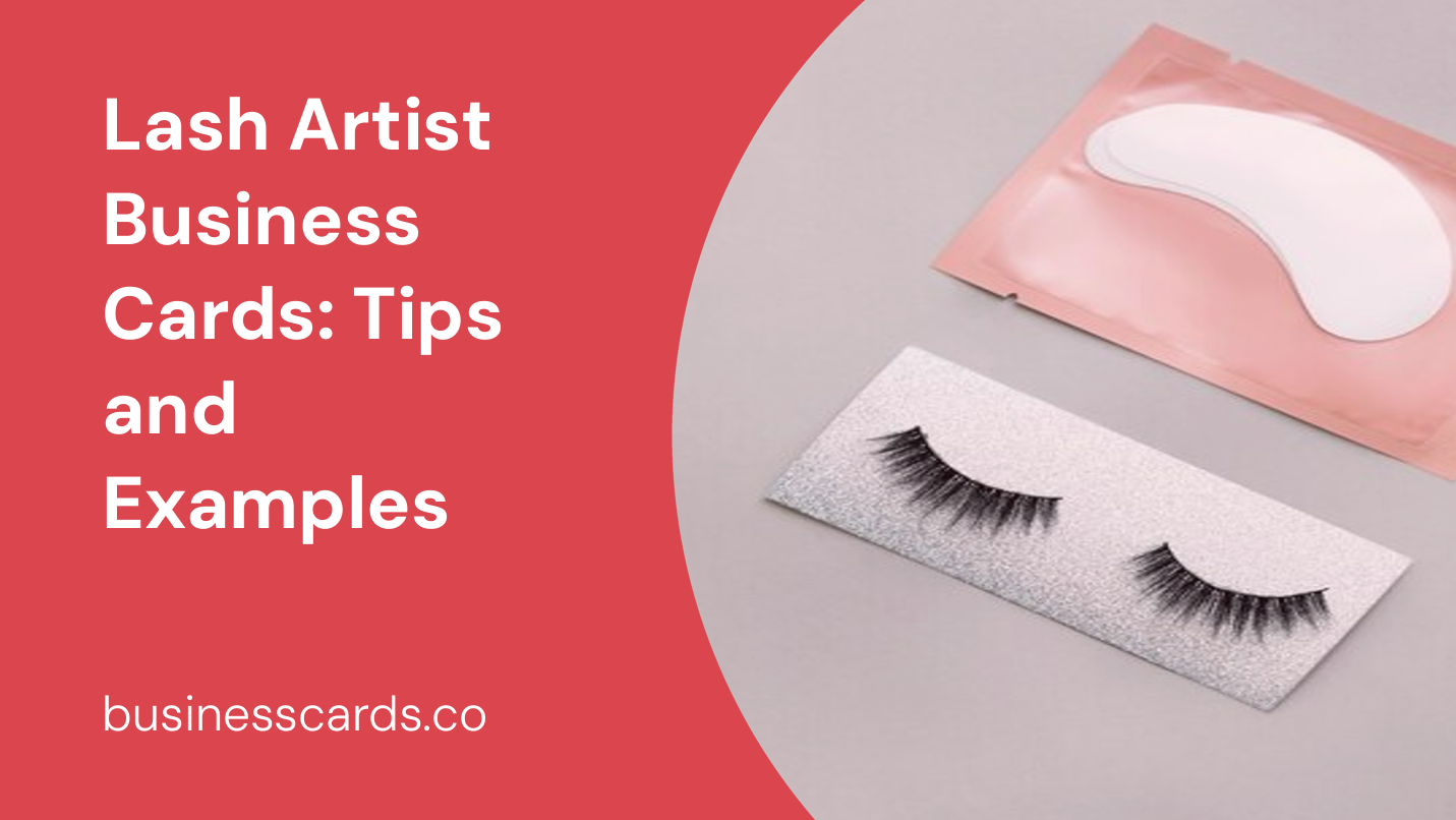 lash artist business cards tips and examples