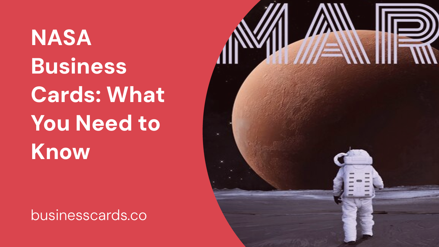 nasa business cards what you need to know