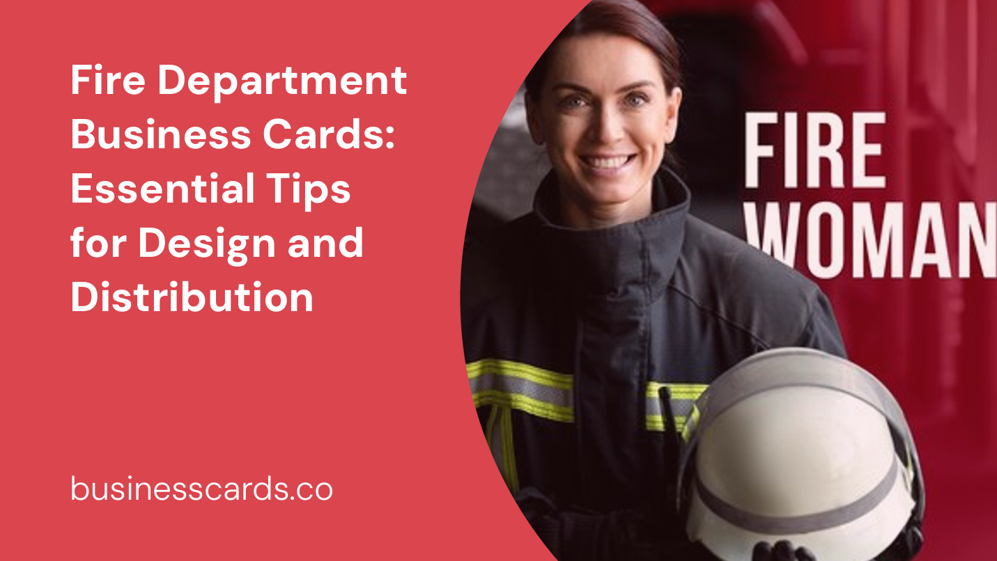 fire department business cards essential tips for design and distribution