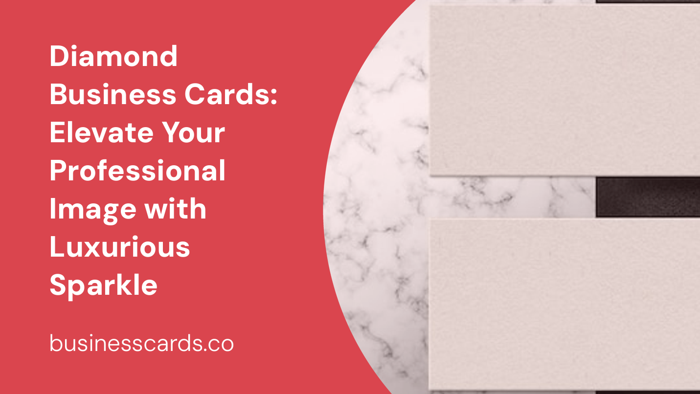 diamond business cards elevate your professional image with luxurious sparkle