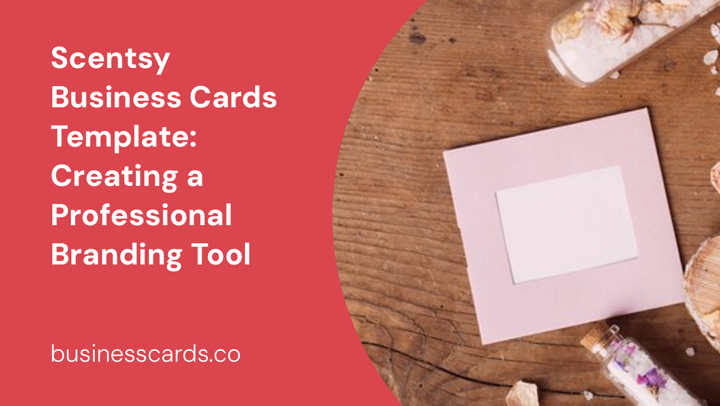 scentsy business cards template creating a professional branding tool