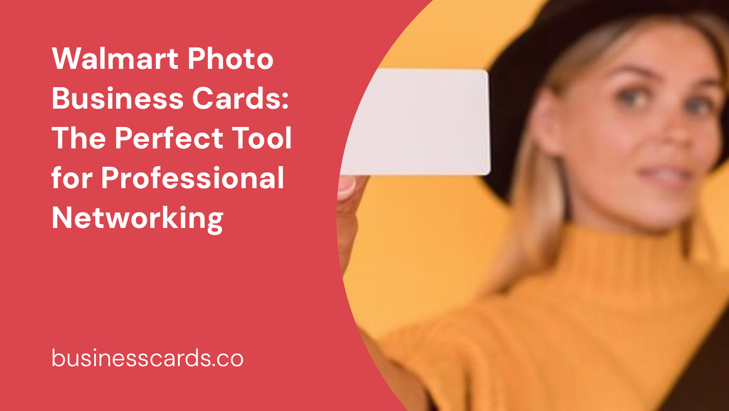walmart photo business cards the perfect tool for professional networking