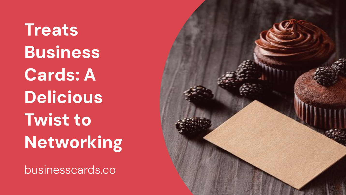 treats business cards a delicious twist to networking