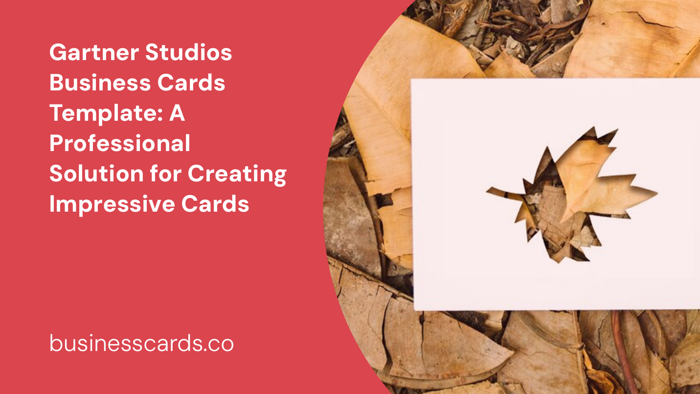 gartner studios business cards template a professional solution for creating impressive cards