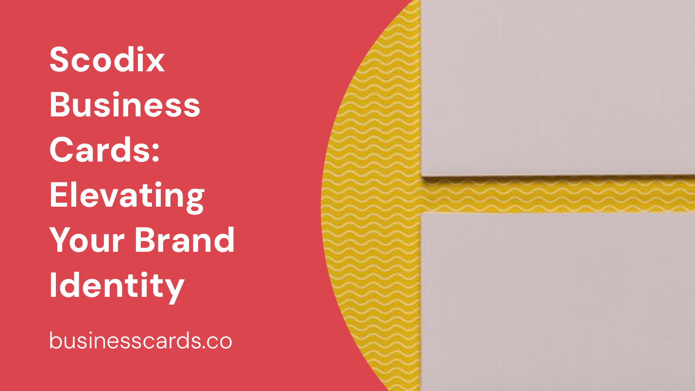 scodix business cards elevating your brand identity