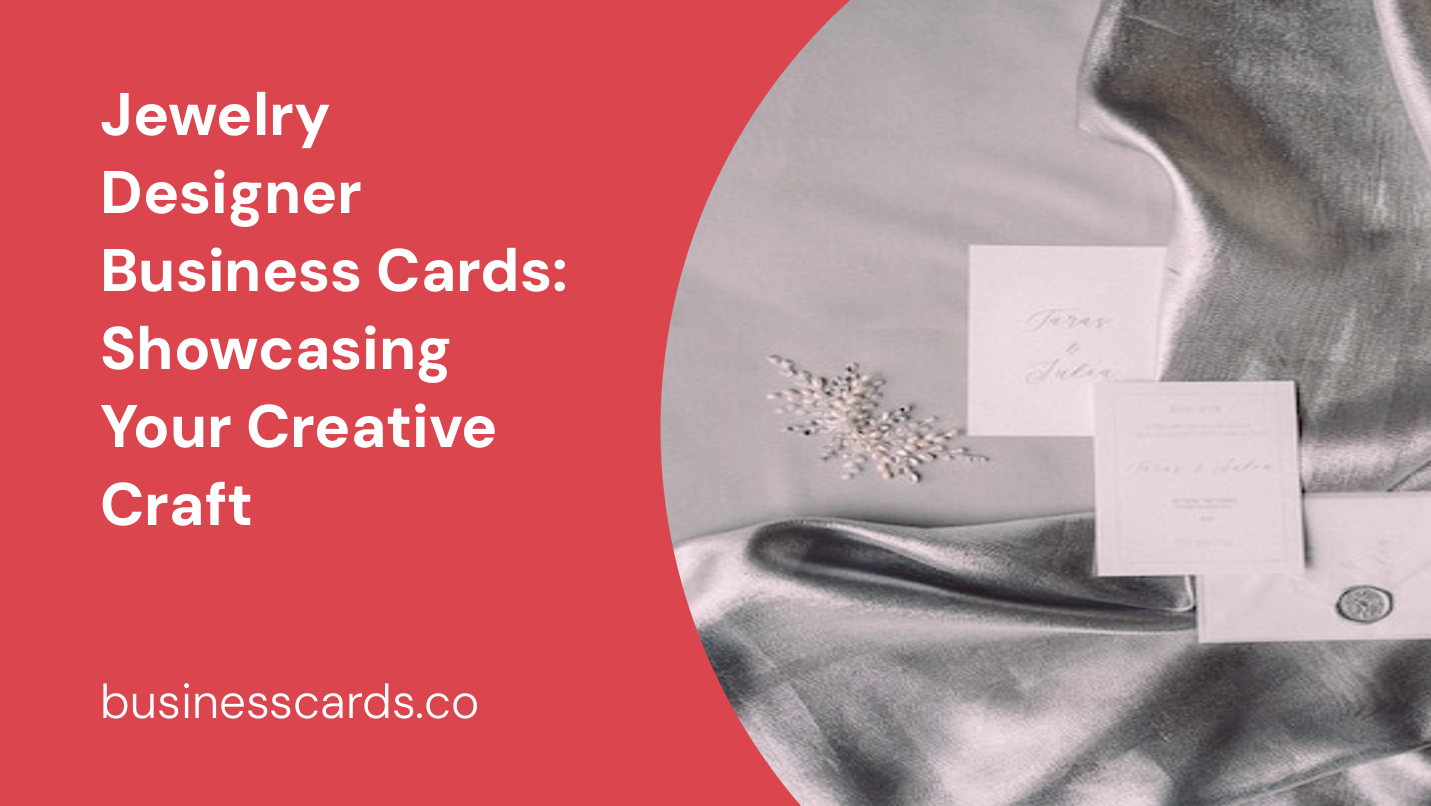 jewelry designer business cards showcasing your creative craft