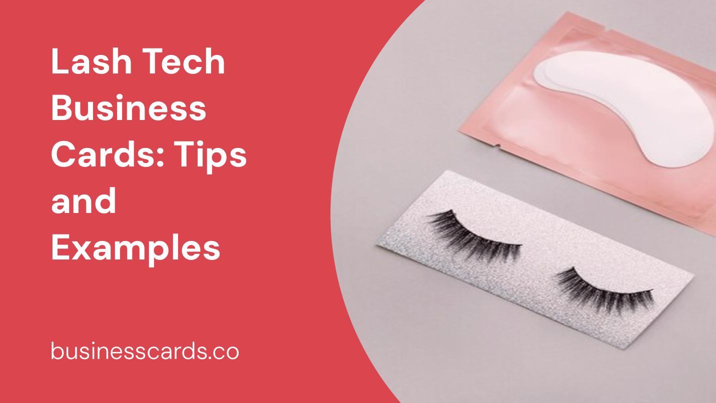 lash tech business cards tips and examples