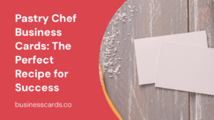 pastry chef business cards the perfect recipe for success