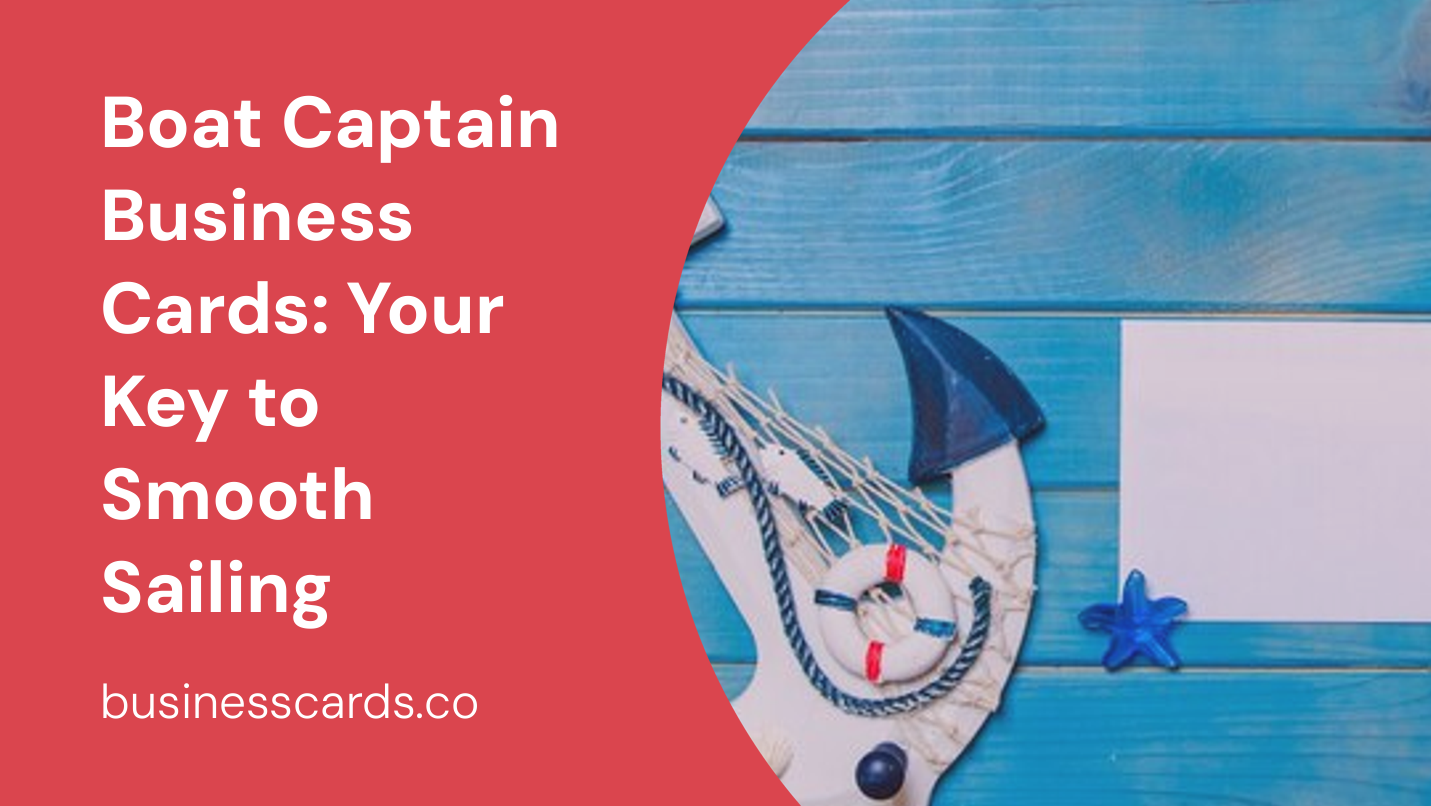 boat captain business cards your key to smooth sailing