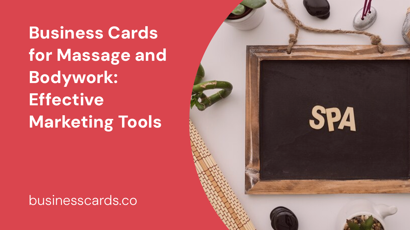 business cards for massage and bodywork effective marketing tools