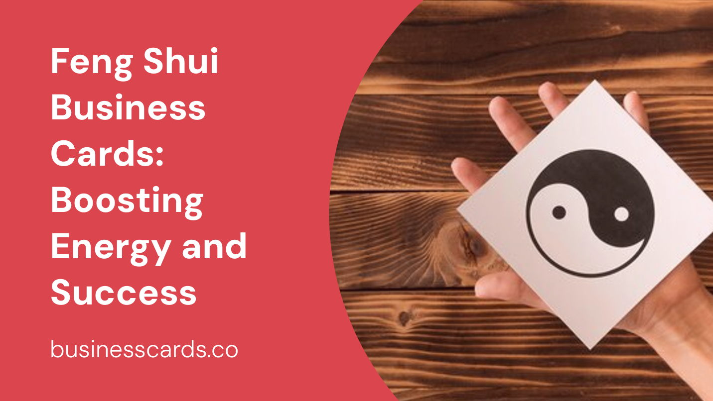 feng shui business cards boosting energy and success