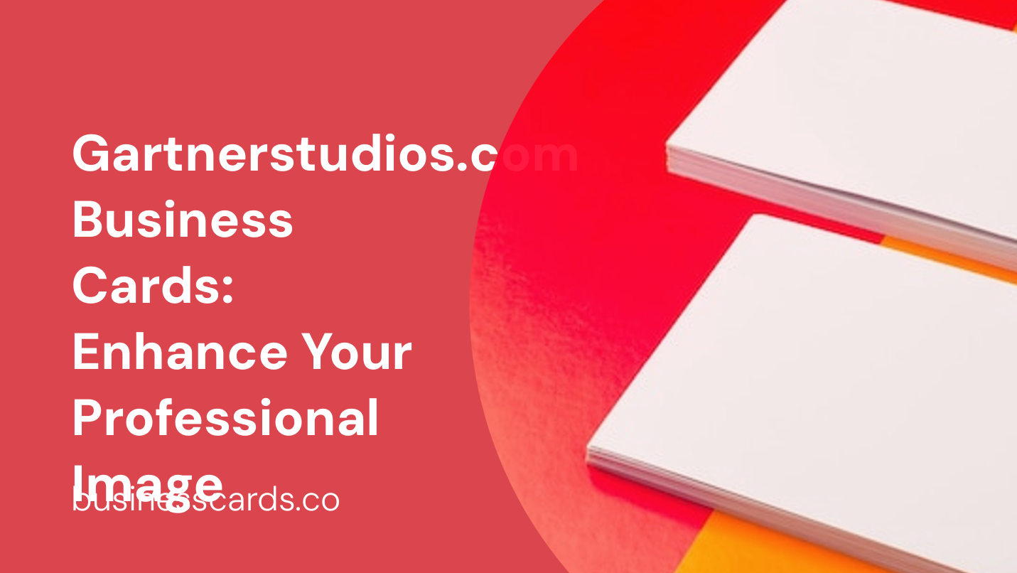 gartnerstudios.com business cards enhance your professional image