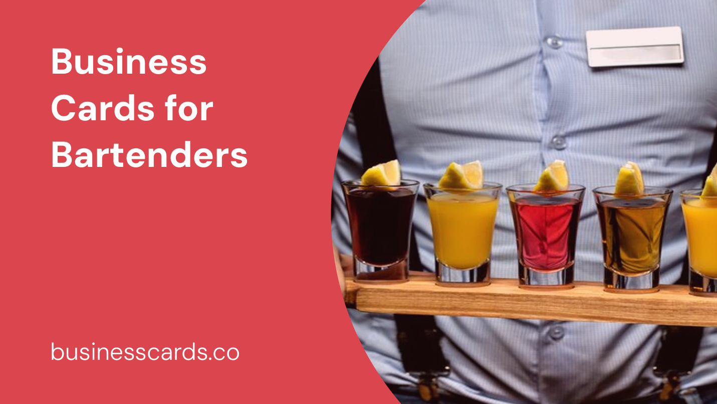 business cards for bartenders